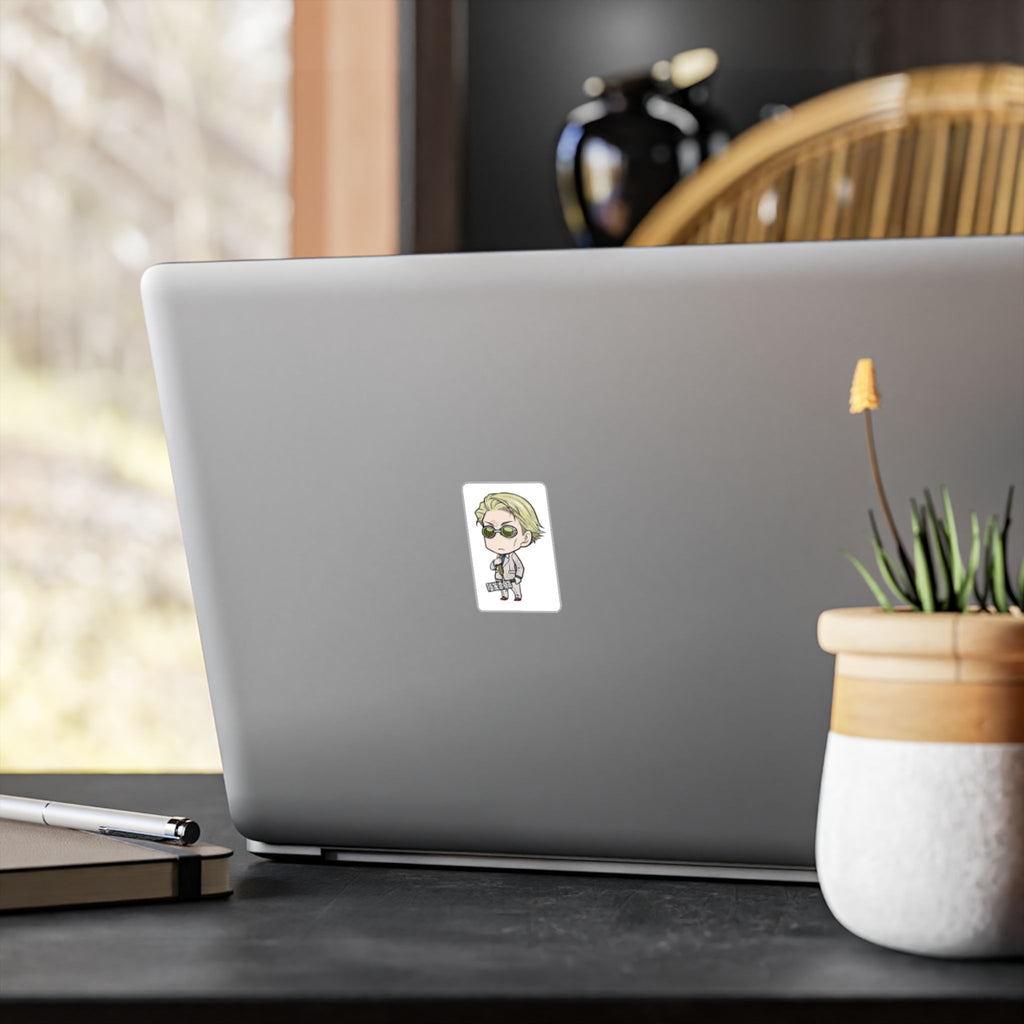 Chibi Kento Nanami Vinyl Sticker — Kiss-Cut Decal for Laptops, Water Bottles & Windows