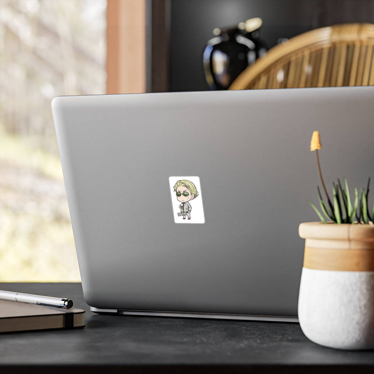 Chibi Kento Nanami Vinyl Sticker — Kiss-Cut Decal for Laptops, Water Bottles & Windows