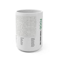 Food-Themed Word Find Puzzle Mug — 15oz Puzzle Coffee Cup